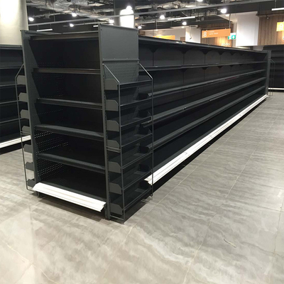 Rak Supermarket Gondola Dua Sisi Q195 Untuk Tampilan Toko Serba Ada