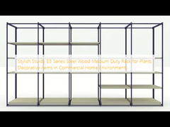 Stylish Sturdy E5 Series Steel Wood Medium Duty Rack untuk Tanaman Barang dekoratif di lingkungan rumah komersial